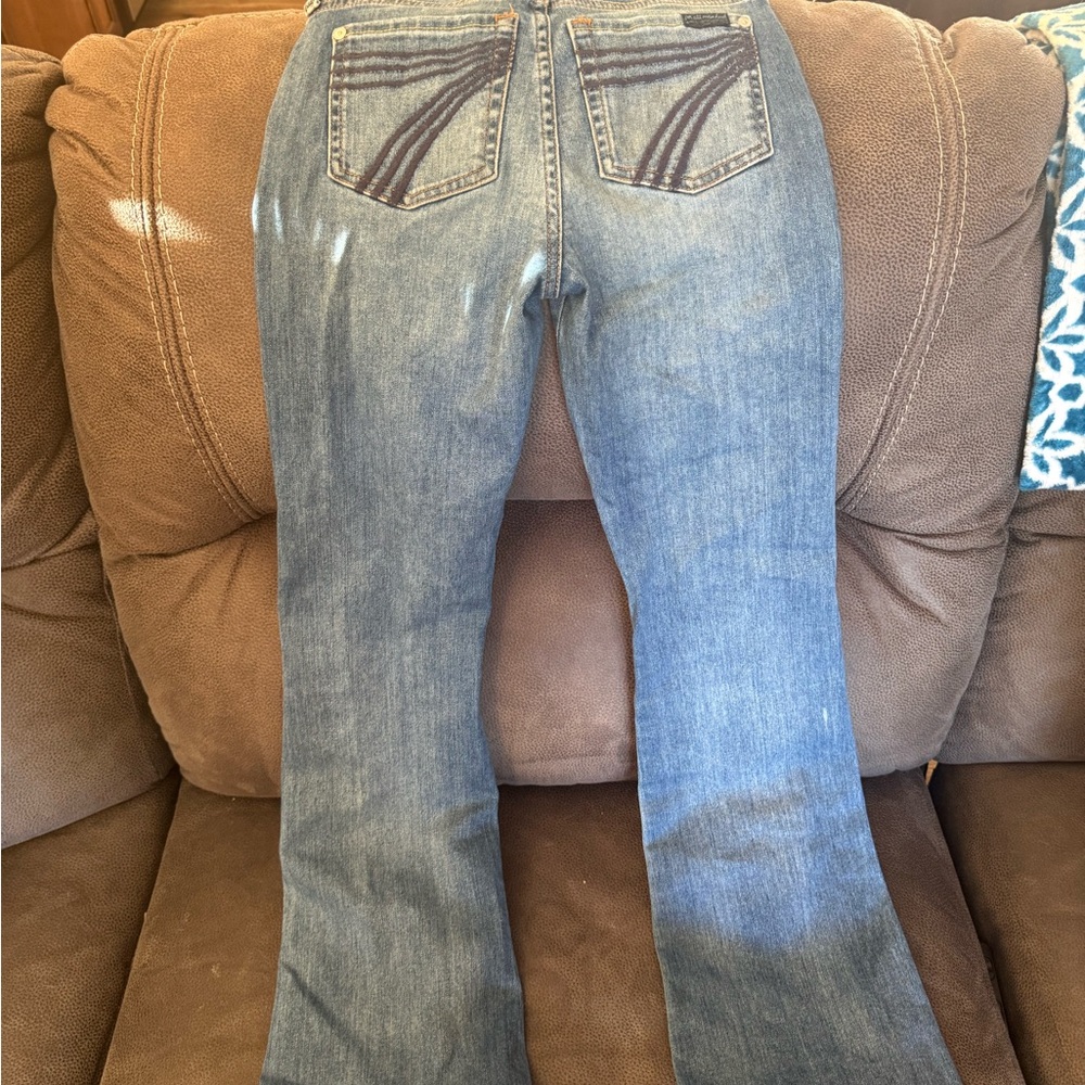 7 For All Mankind Blue Flare Jeans